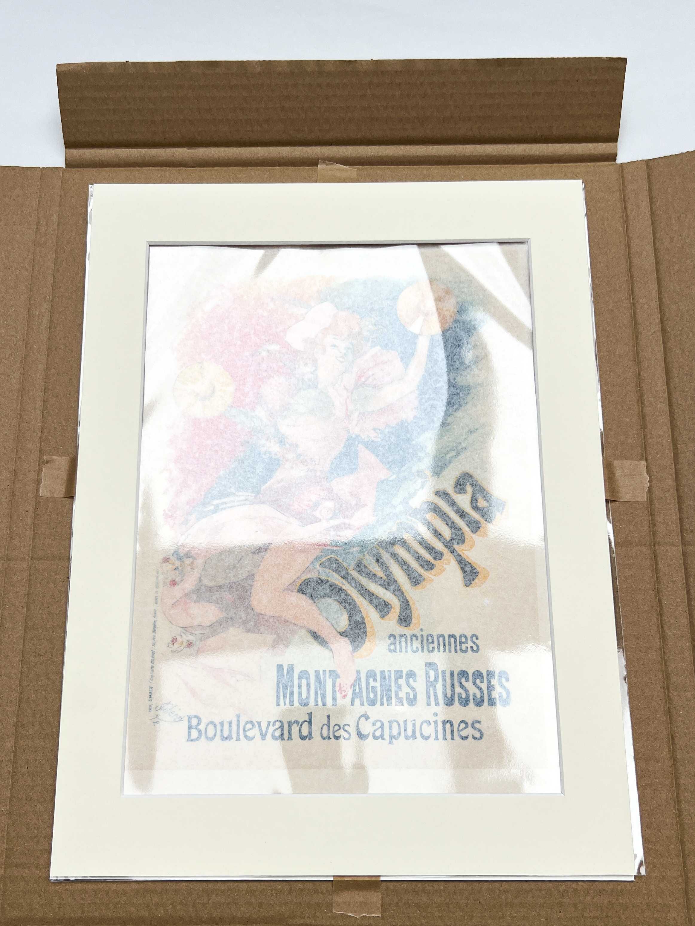 Packing step 2 — acid-free board backing