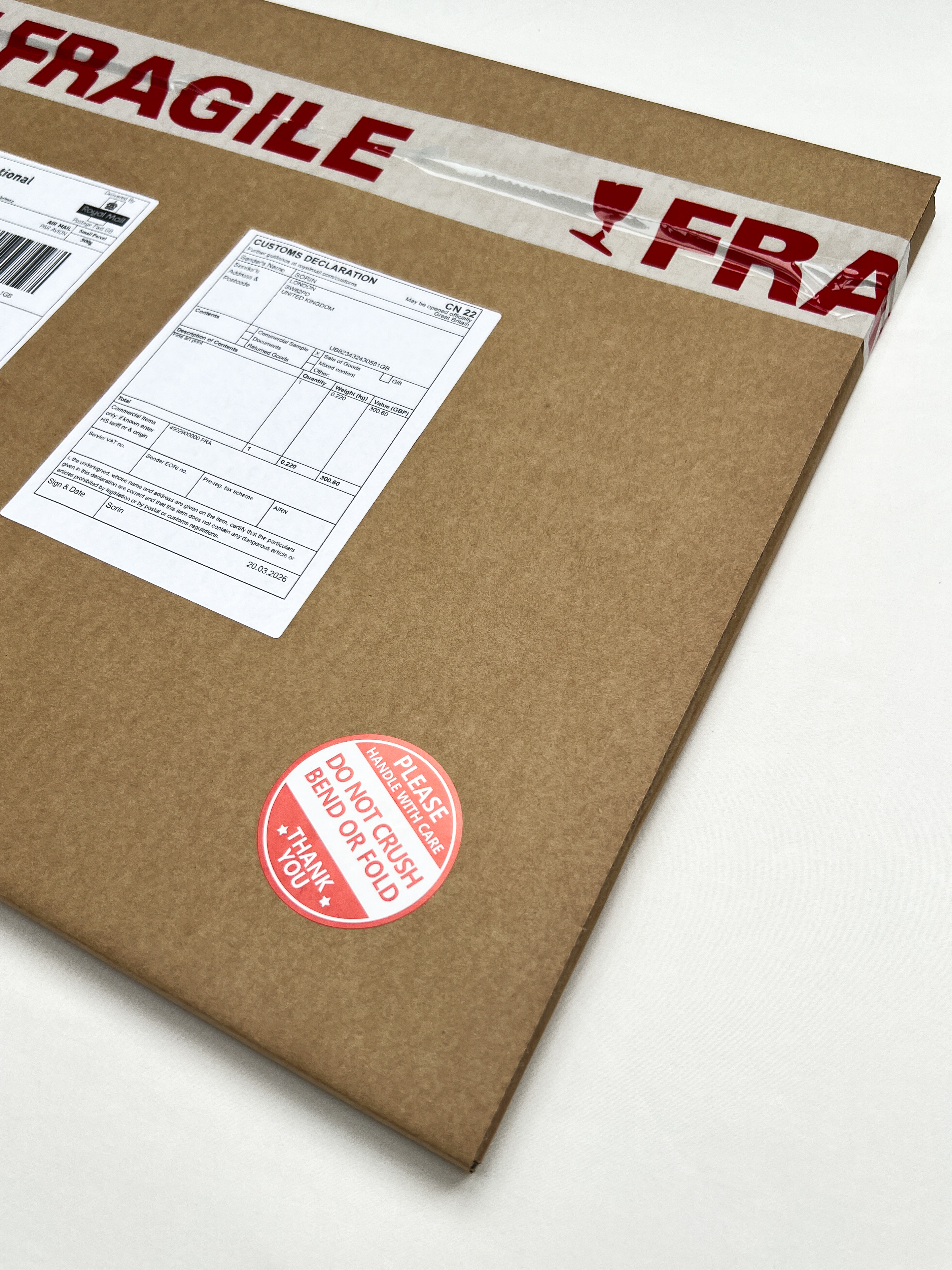 Packing step 3 — sealed protective packaging